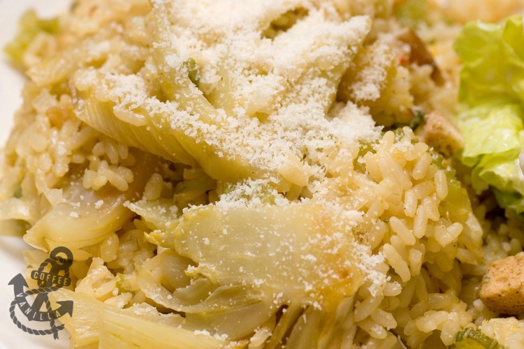 fennel risotto recipe with celery sticks
