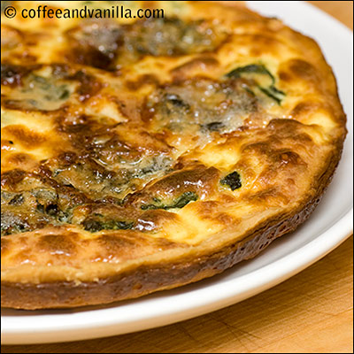 easy spinach quiche recipe with DIY pastry