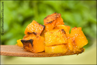 butternut squash roasted with garlic and Carotino oil