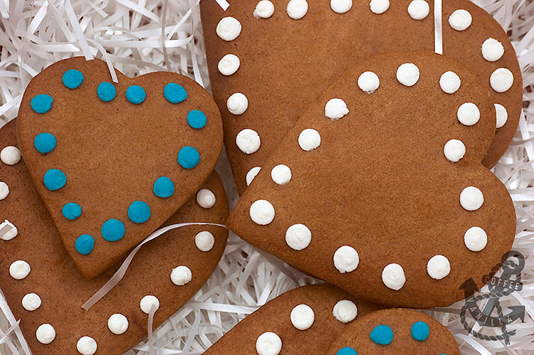 spotty heart shaped cookies