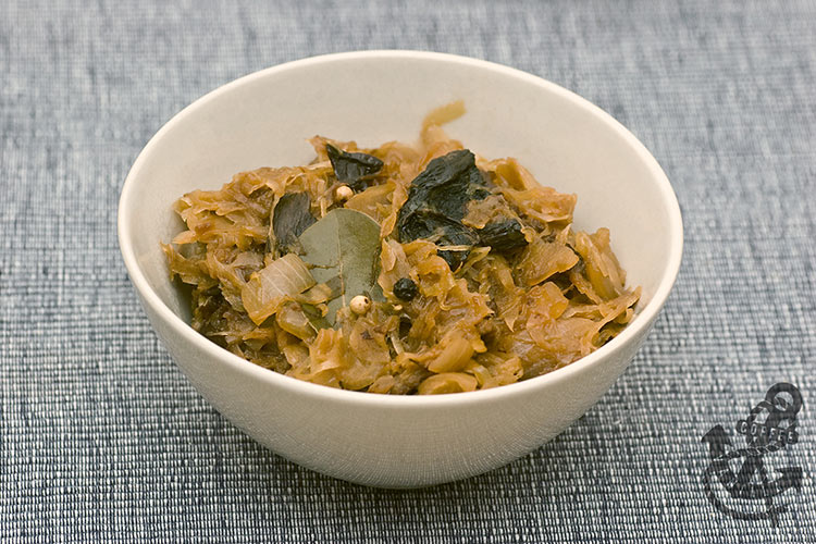 Polish Sauerkraut with mushrooms and sausage