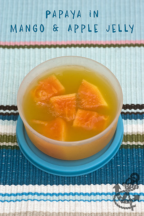 homemade papaya mango apple jellies