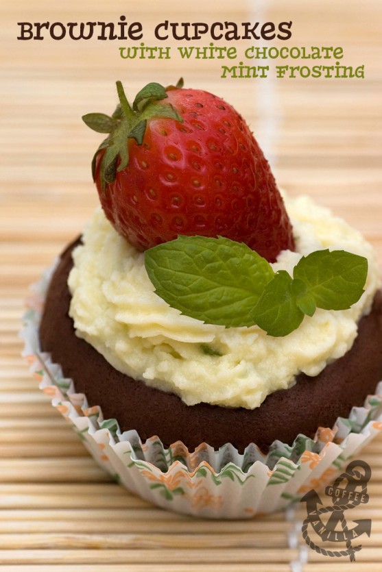 white chocolate and brownie cupcake recipe