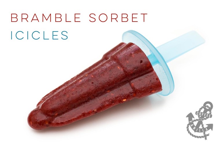 home made fruit sorbet popsicles 