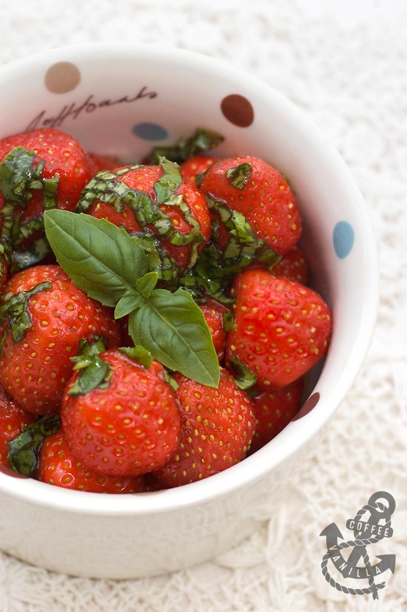 Balsamic Strawberries with Honey and Basil » Coffee & Vanilla