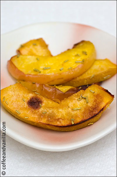 roasted apples with rosemary and Tabasco