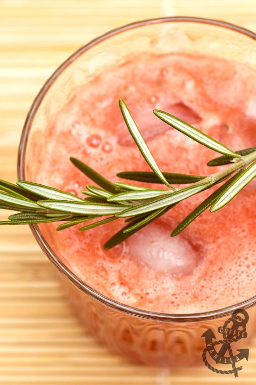 watermelon lime juice with rosemary aqua fresca 