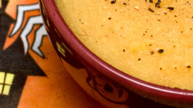 Simple Pumpkin Soup with Milk and Orzo