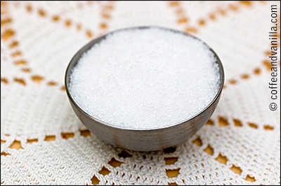 fine white sugar