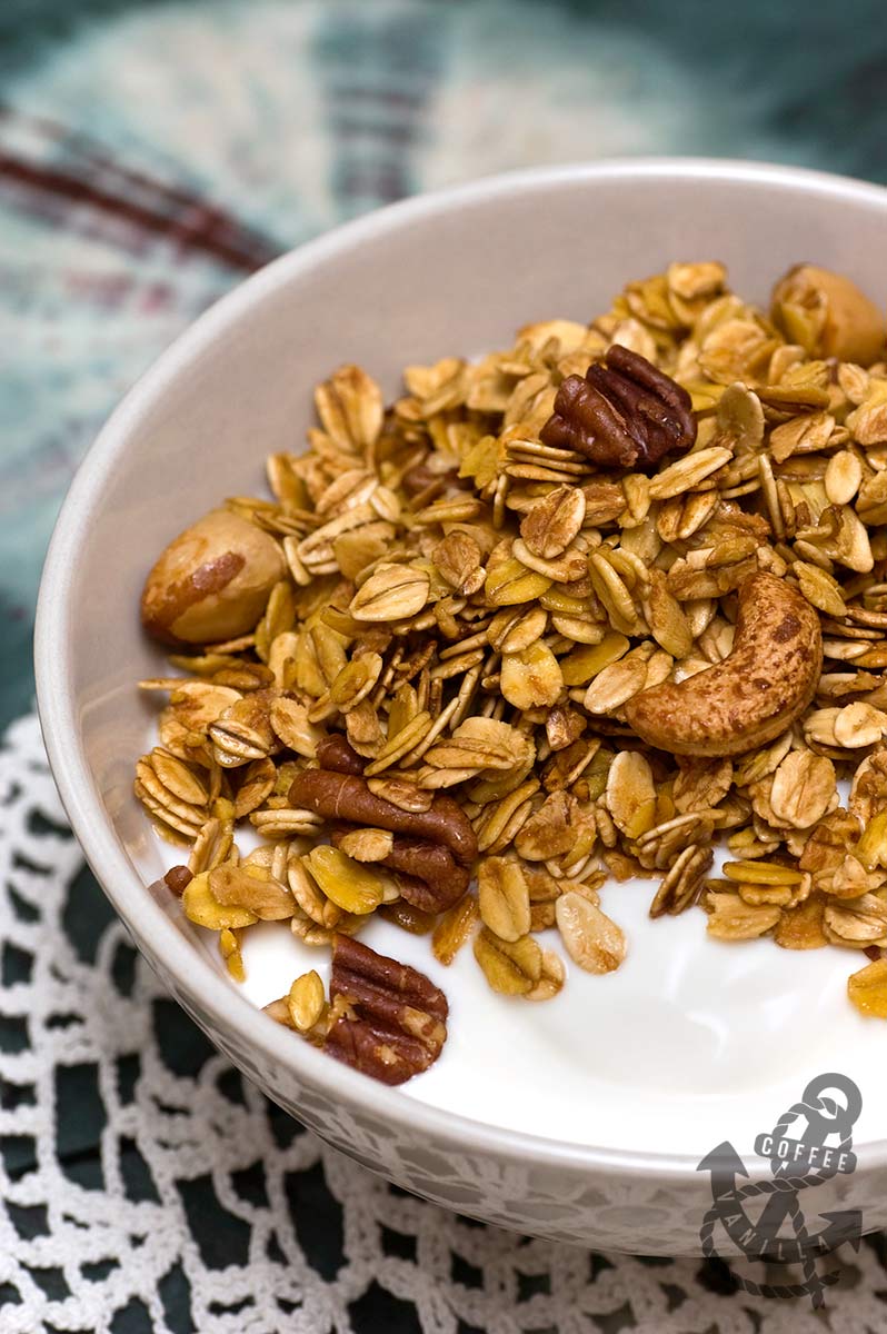 Homemade Maple Syrup Granola with Pecans, Cashews and Brazils » Coffee & Vanilla