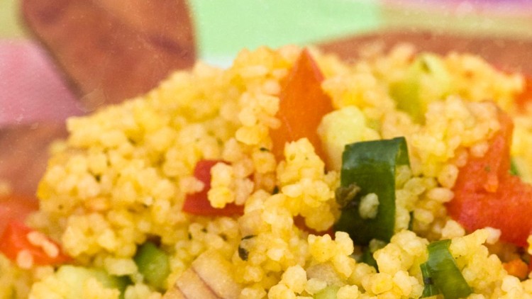 Spring Couscous with Fresh Veggies and Herbs