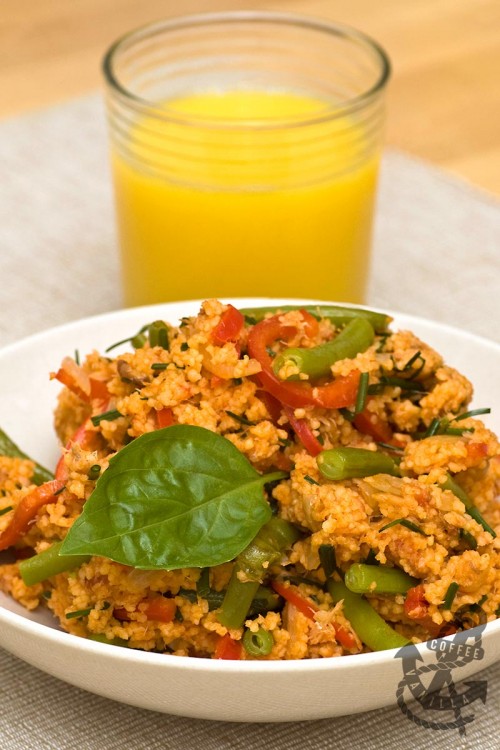 Tomato Couscous & Mackerel Salad with Dwarf Beans and Pointed Peppers ...