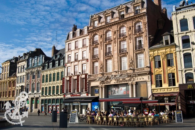 with Eurostar to Lille France city centre main square 