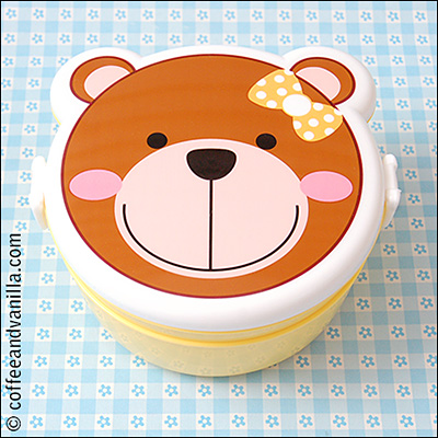 teddy bear shaped lunch box