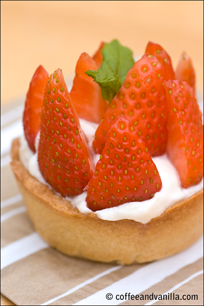 homemade strawberry tarts