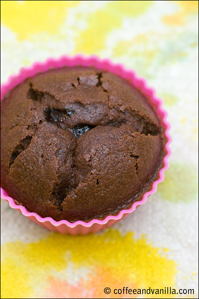 chocolate muffins with marmalade filling recipe