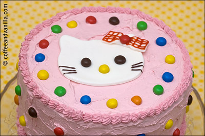 Hello Kitty sponge cake