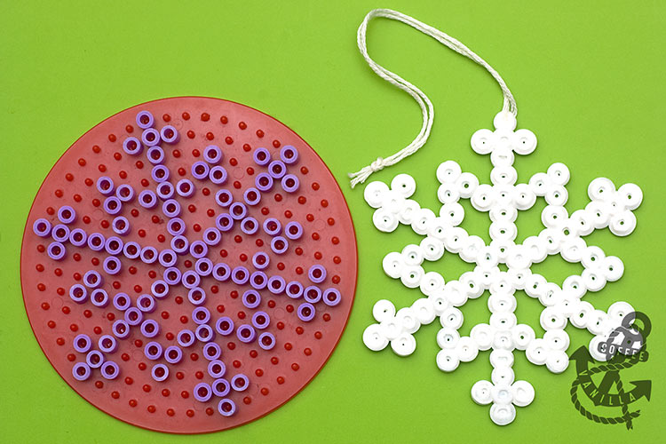 free bead patterns Midi Bead Pattern Snowflake