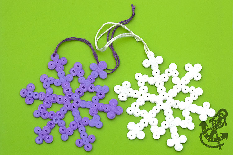 Christmas children's crafts Ikea Bead Snowflakes