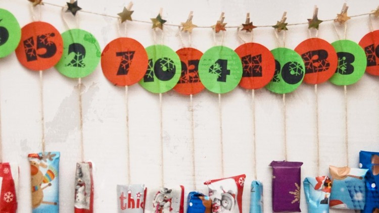 DIY Hanging Christmas Calendar for Children