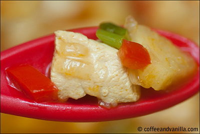 pineapple and Oxo Indian Curry cube
