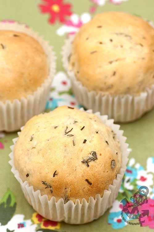 home made bread rolls with herbs