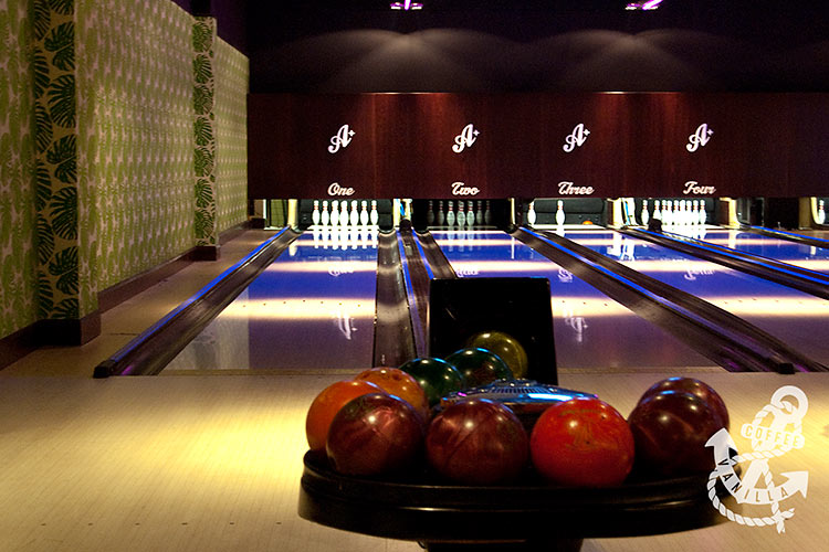 bowling alleys at All Star Lanes