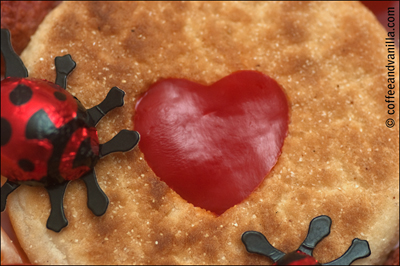 bread roll with heart shaped design