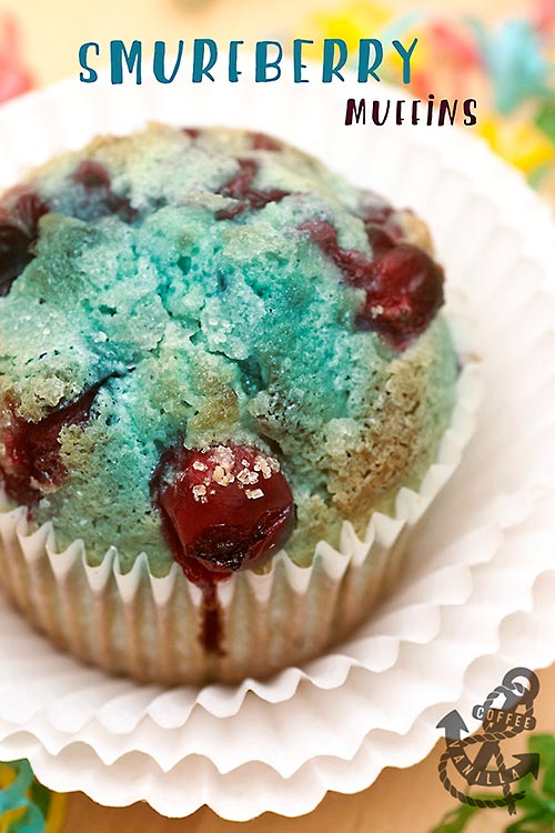 how to make smurfberry muffins recipe