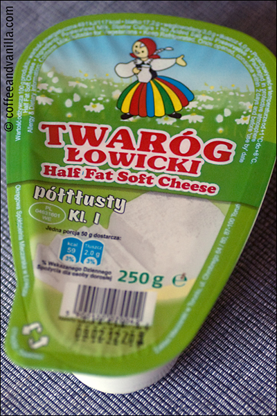 Polish half fat soft cheese