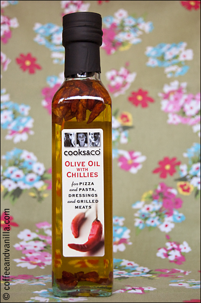 olive oil with chillies