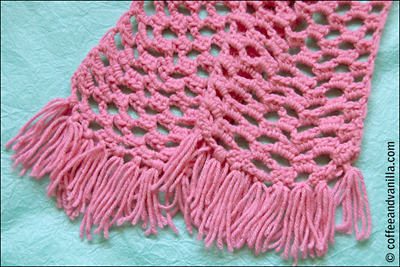 double crochet mesh scarf tutorial