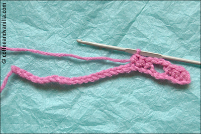 crochet mesh scarf how to