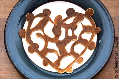 snack for kids shaped pancakes