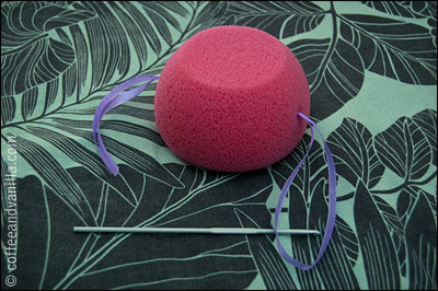 children's sponge on a string