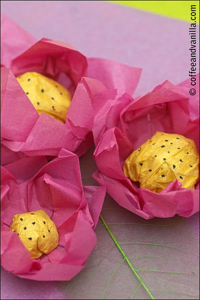 DIY handmade paper lotus flowers