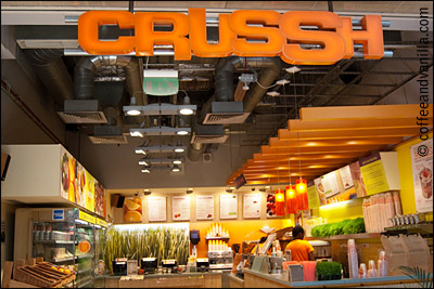 Crussh Juice Bar at Canary Wharf London