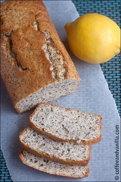 lemon vanilla and poppy seed cake