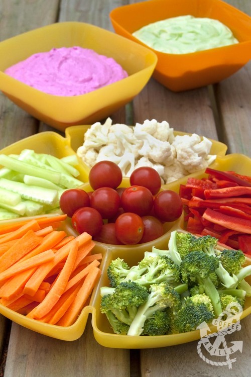 Philadelphia cream cheese beetroot and avocado dips