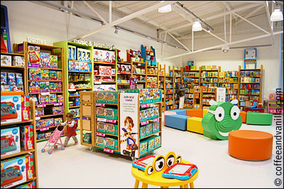 reading area in Mothercare store