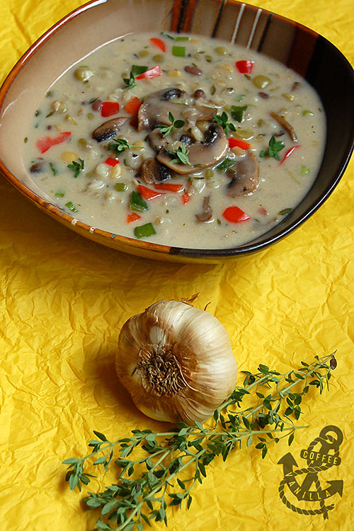 healthy hearty bean barley stew