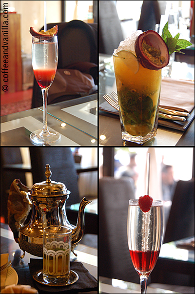 Chamberry, Mamounia Mojito, Moroccan Tea and Passion Champagne