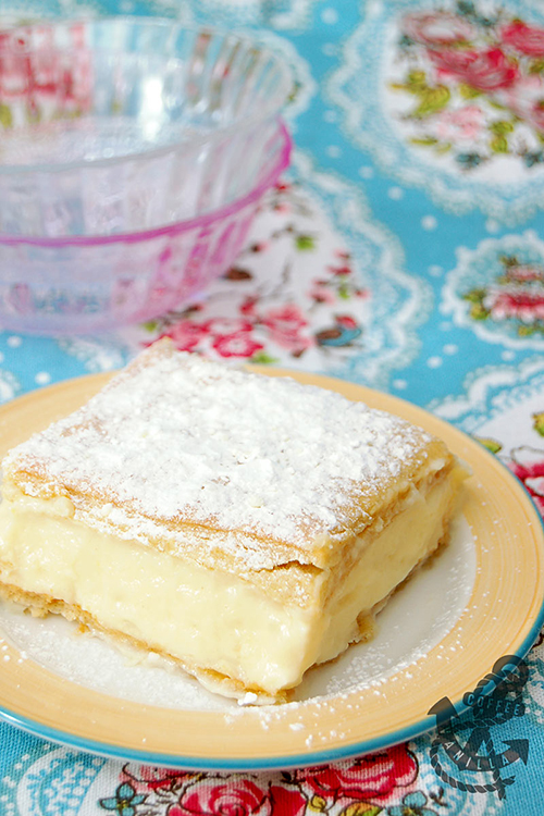 Polish vanilla custard pie