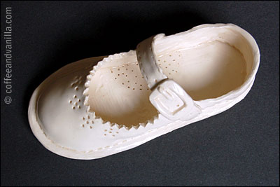 white baby sandal shoe