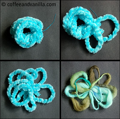 how to felt yarn button brooches