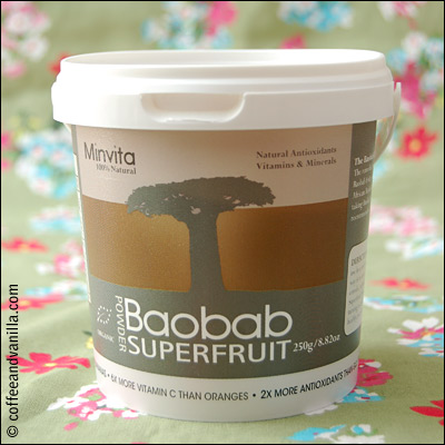 100% natural African baobab tree fruit powder