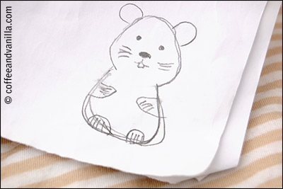 drawing of a hamster