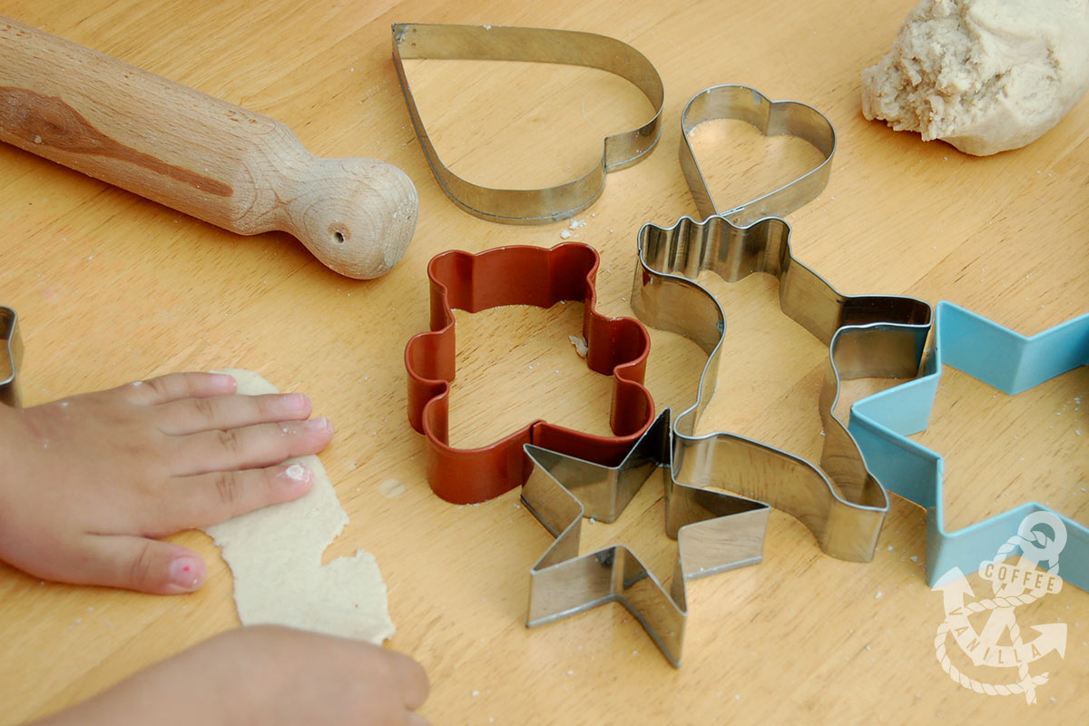 Glittery Salt Dough Decorations Kids' Crafts » Coffee & Vanilla