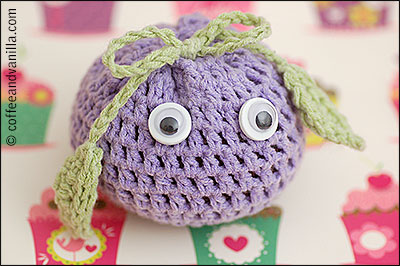 kawaii cute crochet toy apple