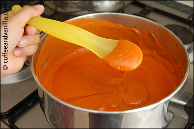 kid's cooking homemade tomato sauce for pizza and pasta